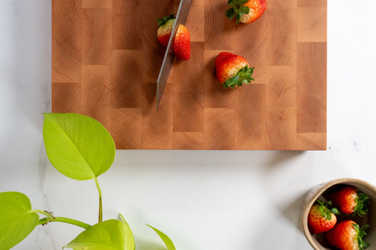 Maple end-grain cutting board