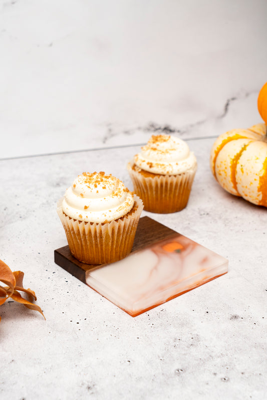 Pumpkin spice (Limited edition) - Walnut and resin coasters set