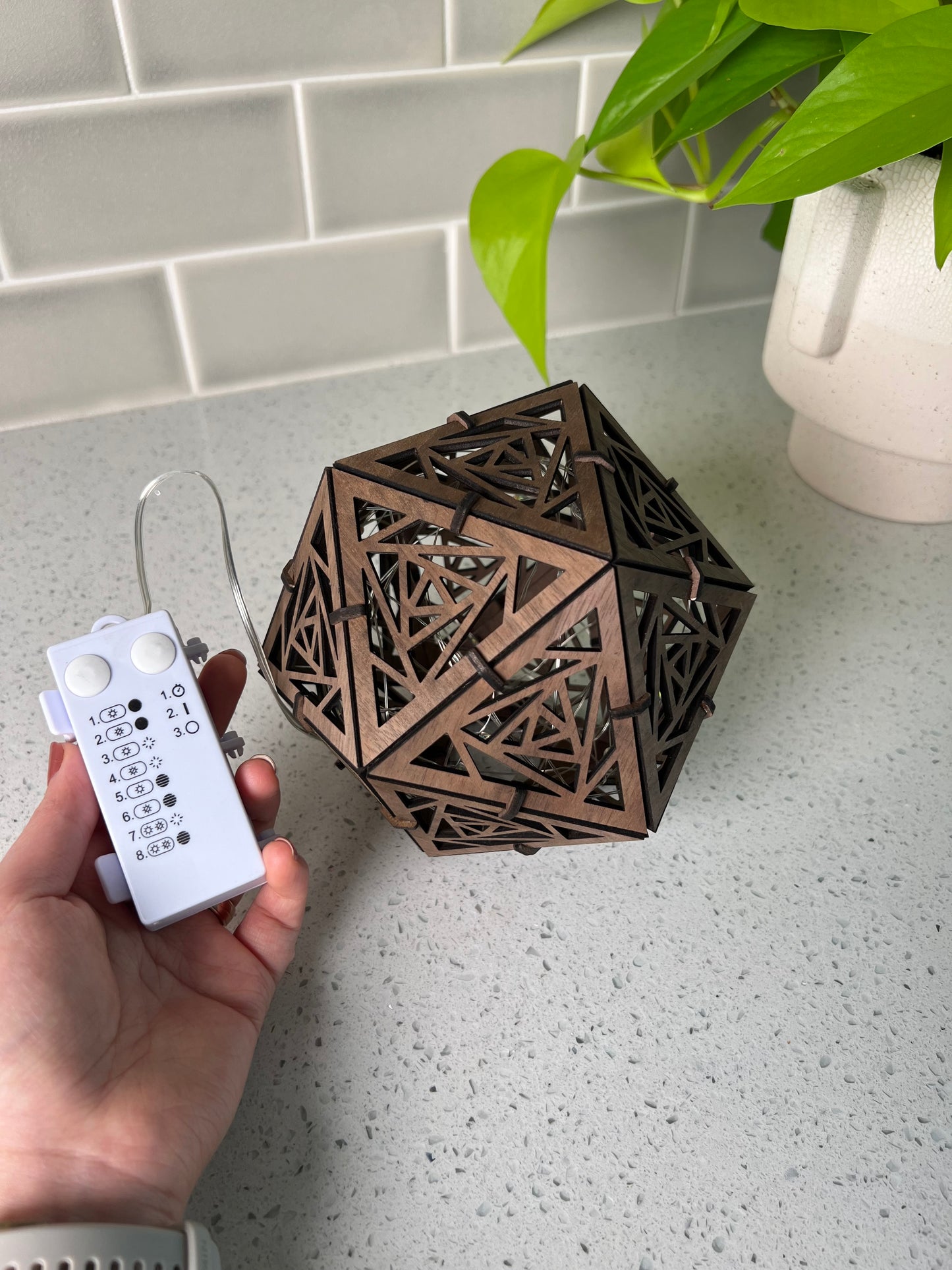 3d laser engraved lamp led lights controller