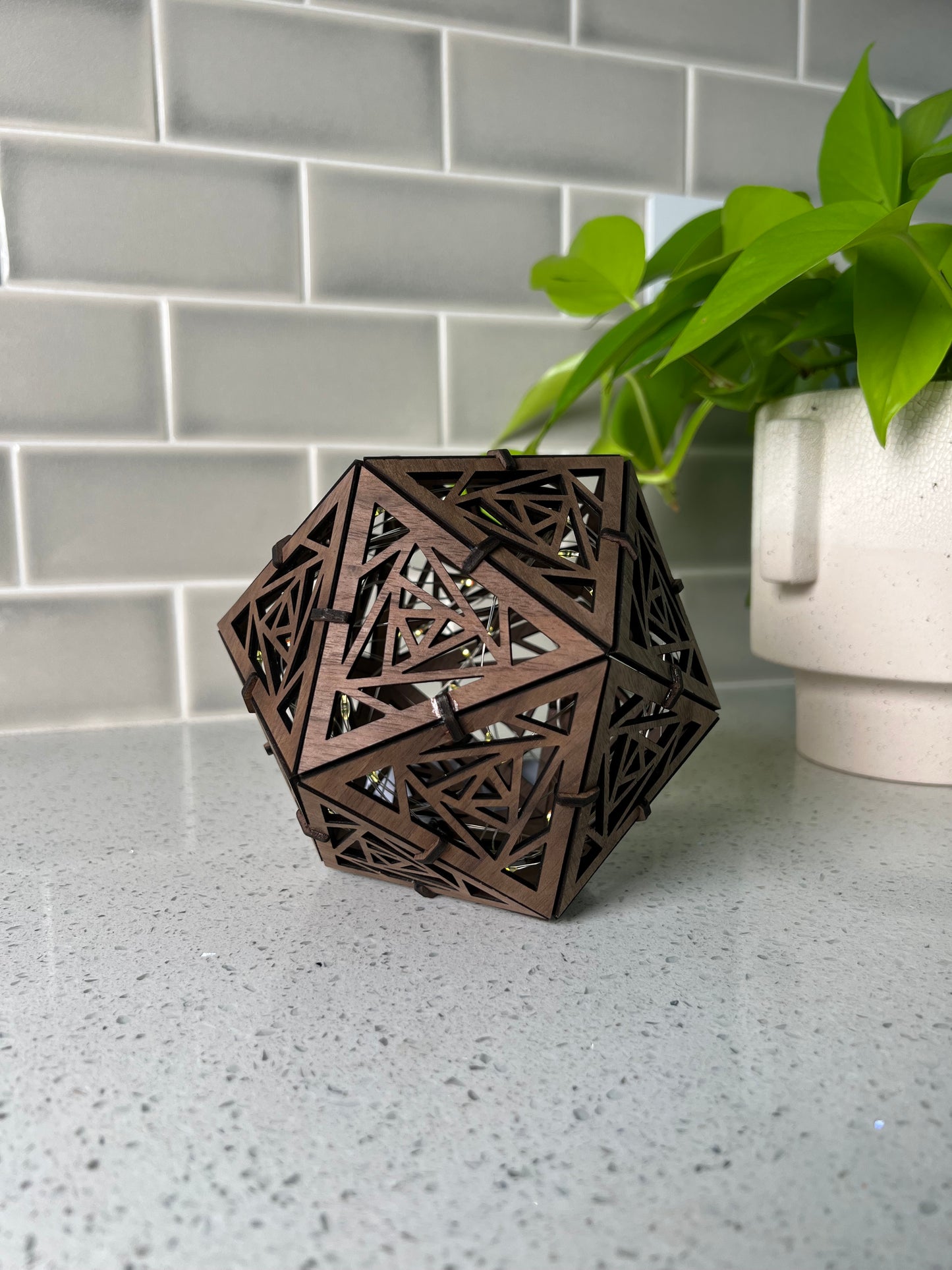 3d walnut unique lamp led lights kitchen countertop