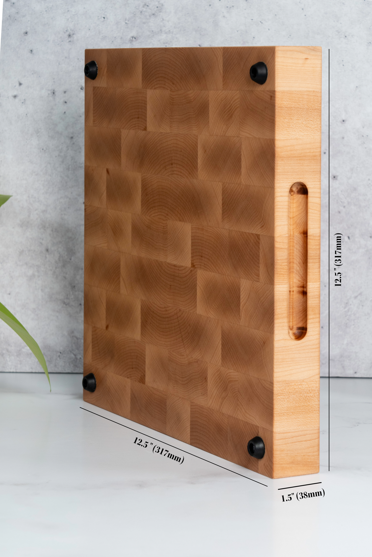 Maple end-grain cutting board