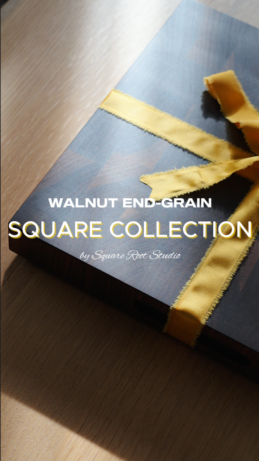 Walnut end-grain cutting board