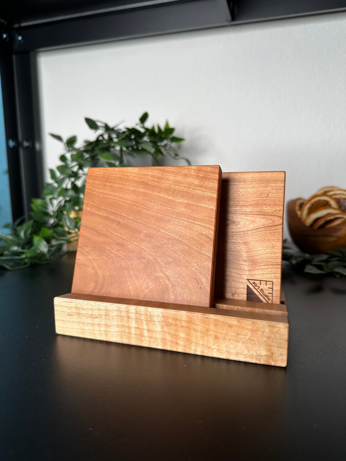 Timeless natural wood coasters