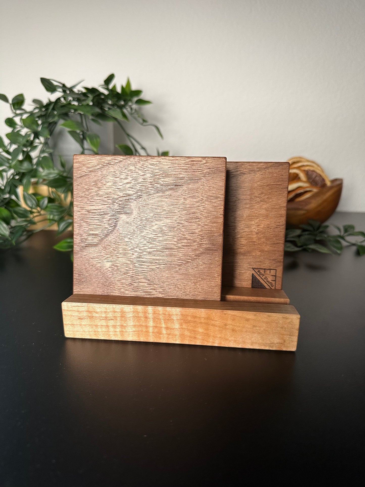 Timeless natural wood coasters