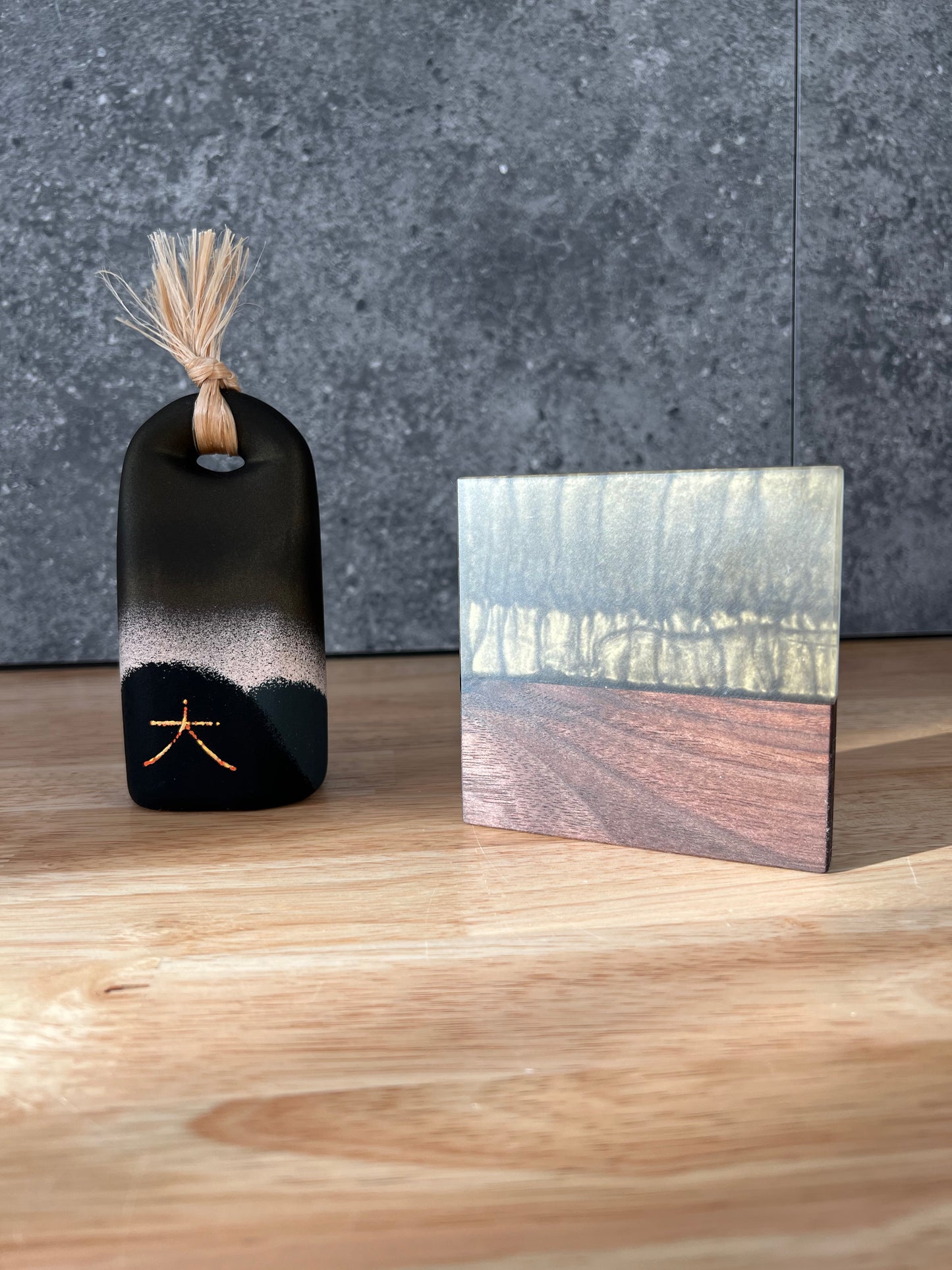 Serenity Forest (Limited edition) - Walnut and resin coasters set